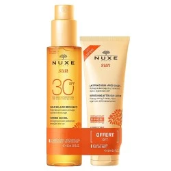 NUXE Sun Aceite bronceador rostro y cuerpo SPF30, 150ml.