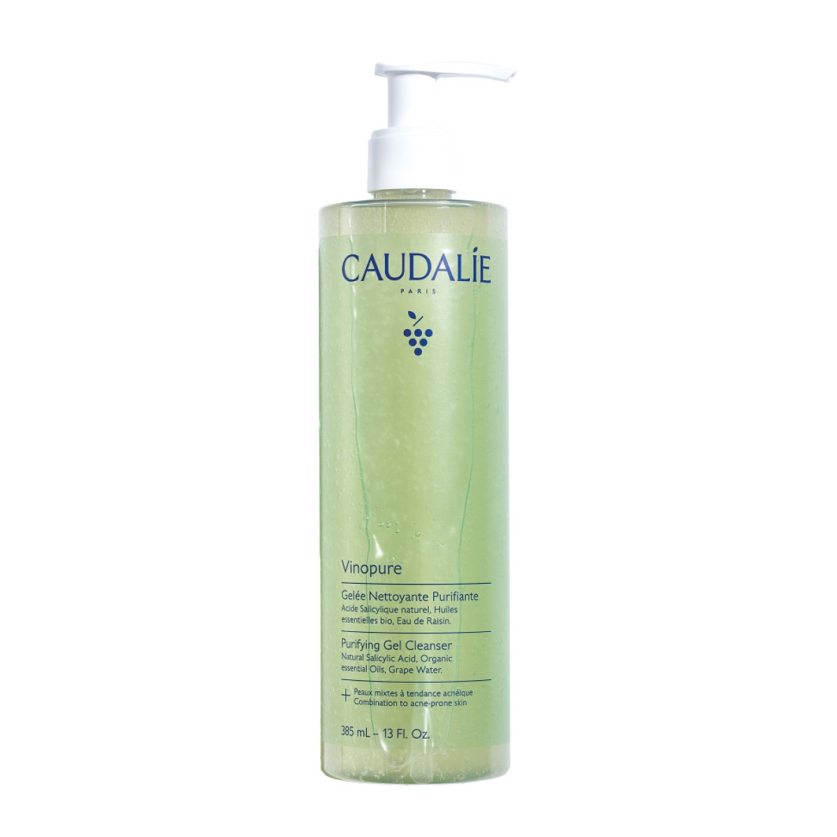 Caudalie Vinopure Gelatina limpiadora purificante, 385 ml