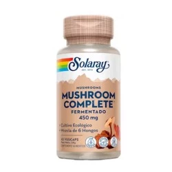 Solaray Fermented Mushroom Complete, 60 cápsulas veganas