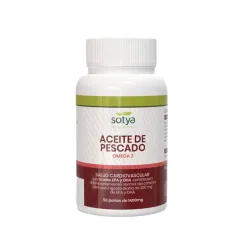 Sotya - Aceite de Pescado Omega 3, 50 Perlas de 1400 mg.