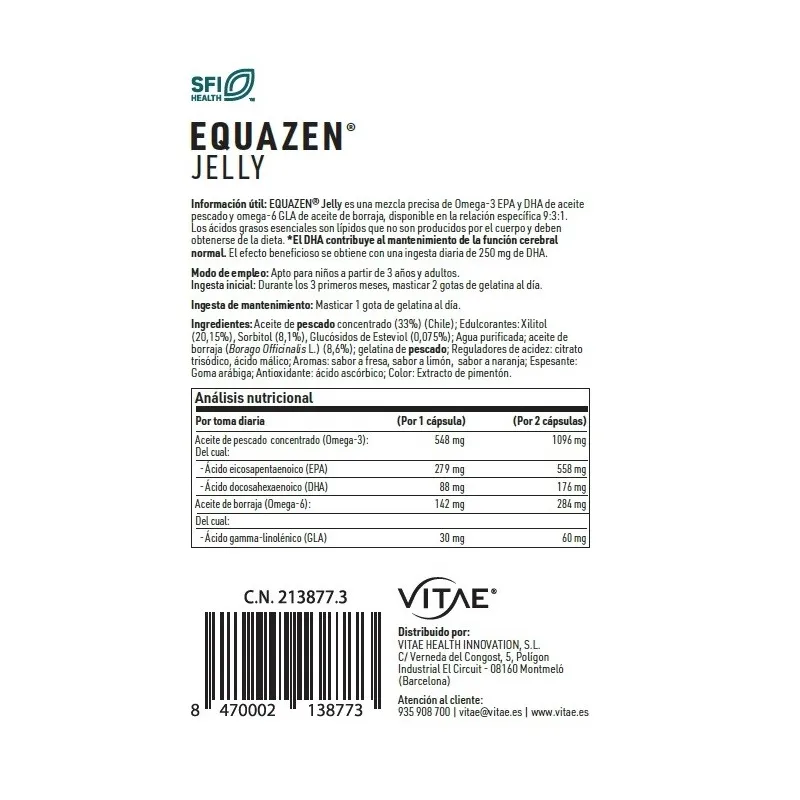 Vitae Equazen Jelly información Vitae Equazen Jelly información