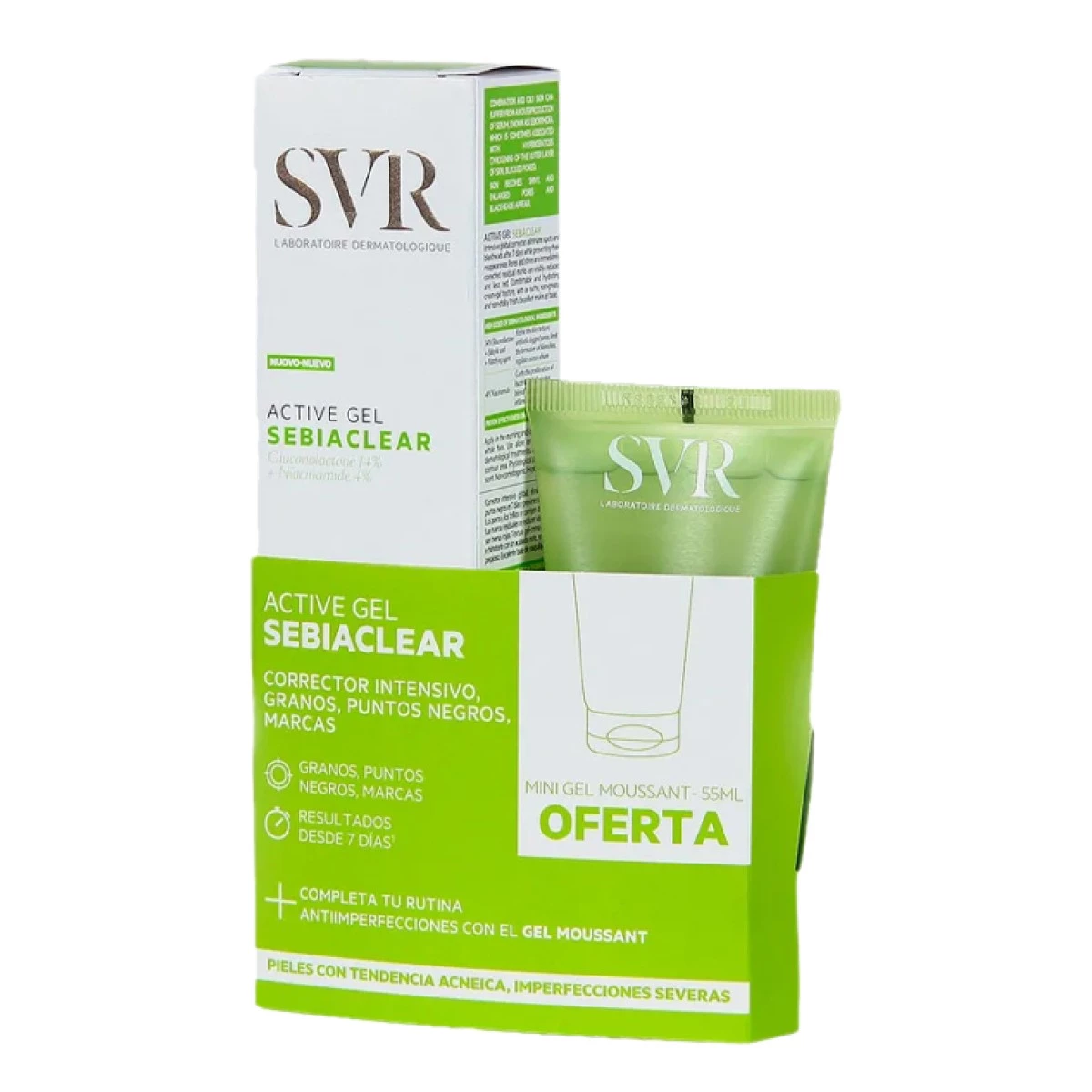 Svr Sebiaclear Active Cuidado Intensivo, 40 ml.
