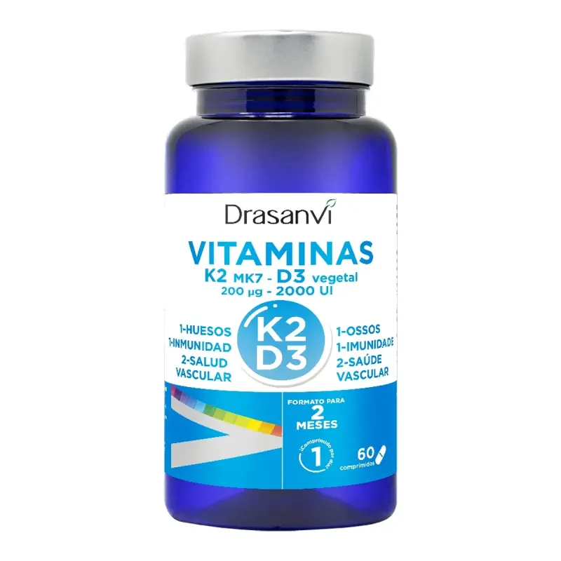 Drasanvi Vitamina K2+D3, 60 comprimidos | Farmacia Barata
