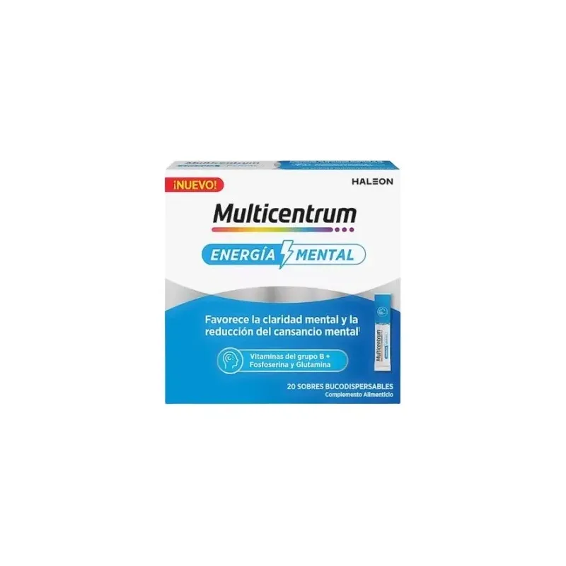 Multicentrum Energía Mental 20 sobres | Farmacia Barata