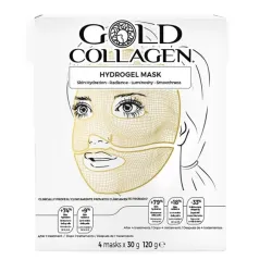 Gold Collagen Hydrogel Mask, 4 unidades