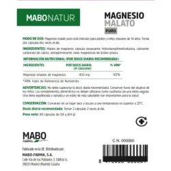 Mabo Magnesio malato puro, 80 sobres | Farmacia Barata