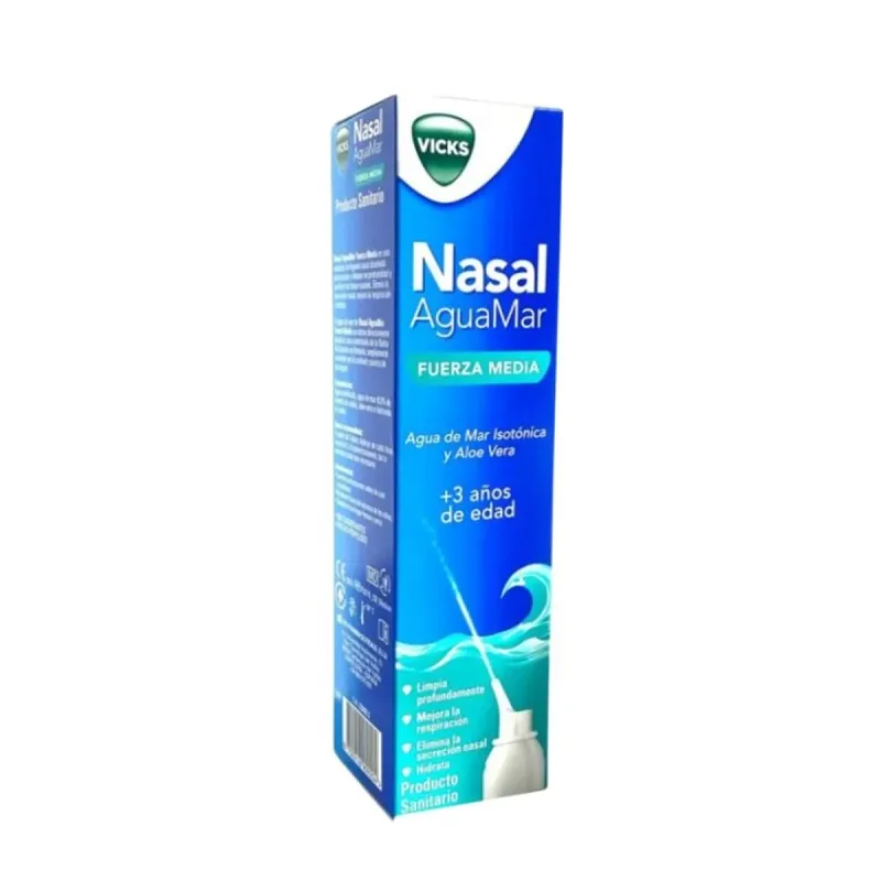 Vicks Nasal AguaMar Fuerza Media 120 ml | Farmacia Barata Vicks Nasal AguaMar Fuerza Media 120 ml | Farmacia Barata
