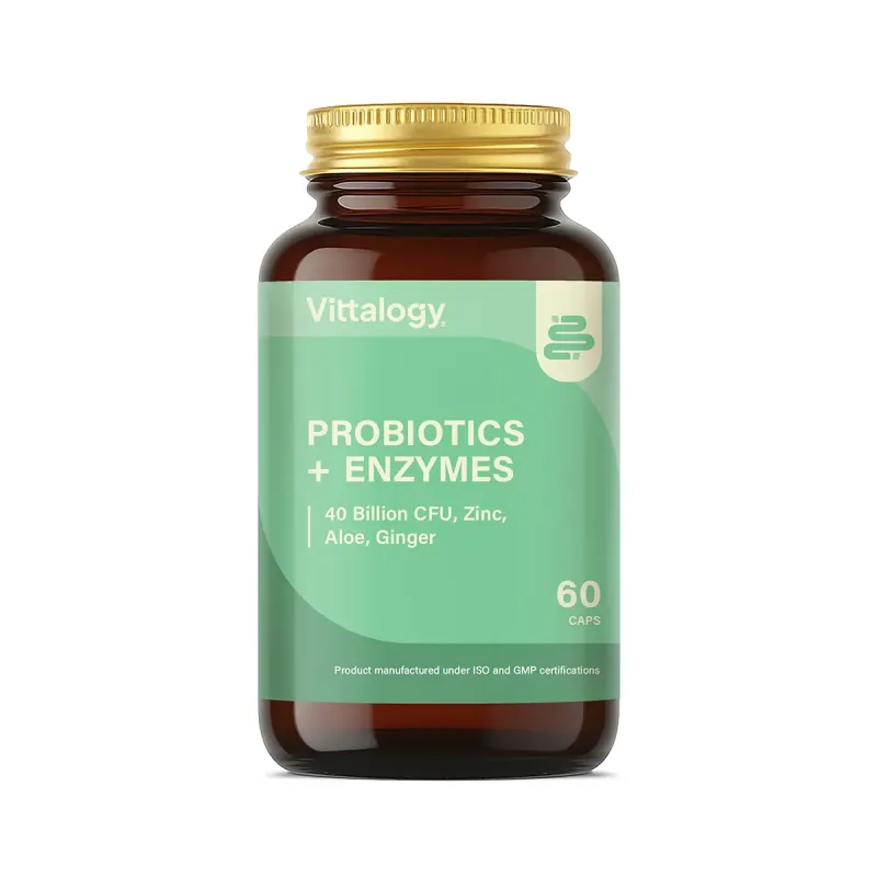 Vittalogy Probiotics & Enzymes 60 cápsulas | Farmacia Barata