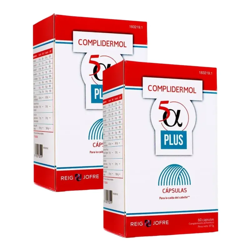 Complidermol 5-Alfa Plus 180 cápsulas | Farmacia Barata
