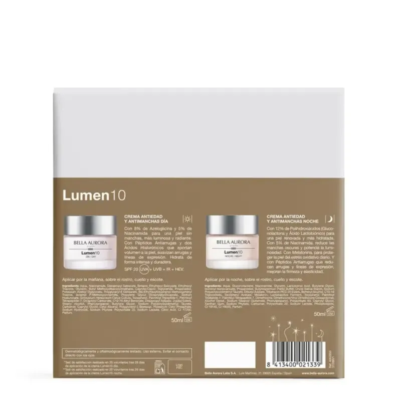 Bella Aurora Pack Lumen10 Día+Noche | Farmacia Barata Bella Aurora Pack Lumen10 Día+Noche | Farmacia Barata