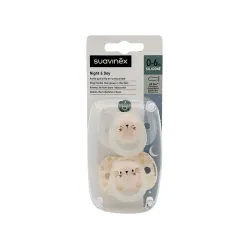 Suavinex Chupete de Silicona Anatómico 0-6 meses, 2 unidades