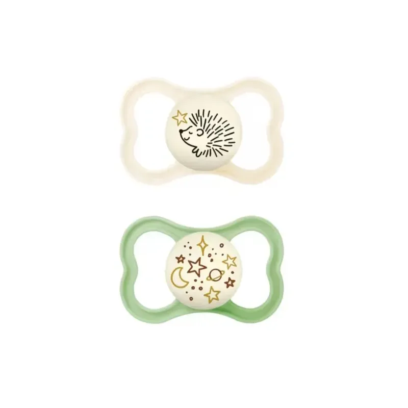 MAM Chupete Silicona Simetrica Supreme Night Neutro +16M, 2 unidades MAM Chupete Silicona Simetrica Supreme Night Neutro +16M, 2 unidades