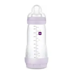 MAM Biberón Easy Start Anti-Colic +4M rosa mate, 320 ml
