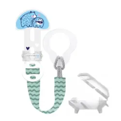 MAM Clip it! & Cover Broche para chupete Azul, 1 Unidad.