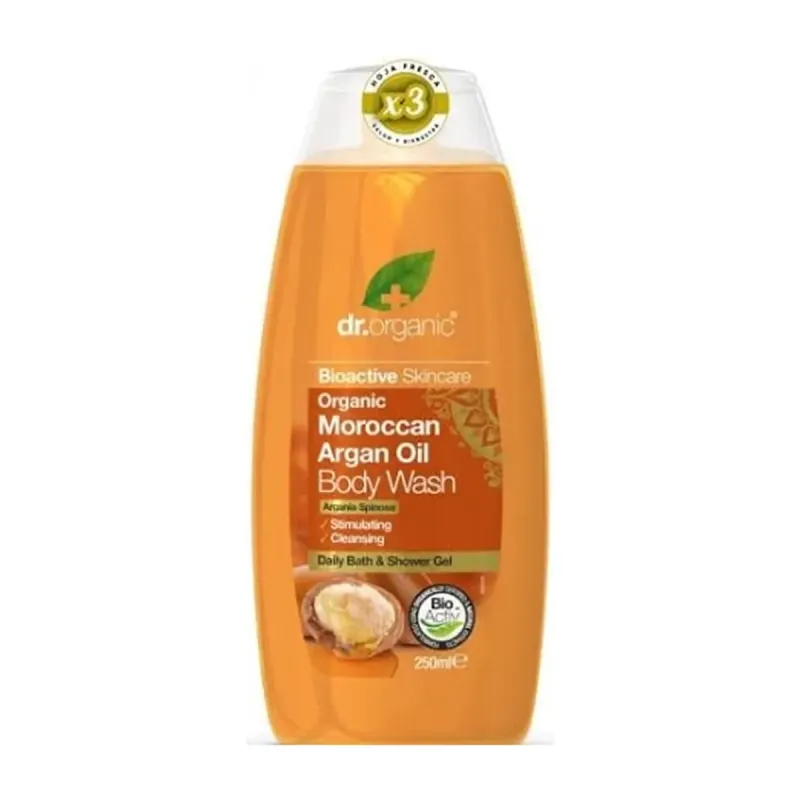 Dr Organic Gel de ducha de Argán, 250ml | Farmacia Barata