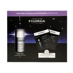 Filorga Optim-Eyes contorno de ojos, 15 ml + Regalo Optim Eyes Mask, 2 unidades