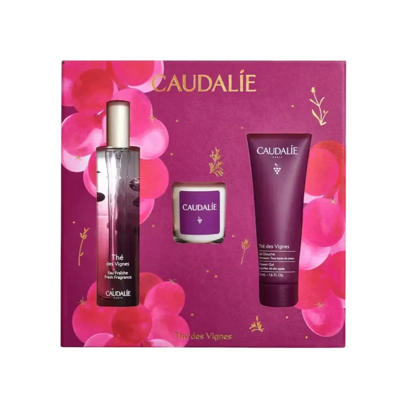 Caudalie Cofre The des Vignes Agua Refrescante 50 ml + Gel de Ducha + Vela | Farmacia Barata Caudalie Cofre The des Vignes Agua Refrescante 50 ml + Gel de Ducha + Vela | Farmacia Barata