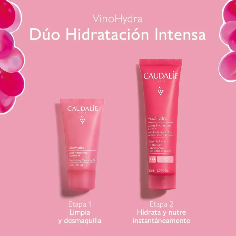 Caudalie Cofre VinoHydra Crema Hidratación Intensa 60 ml + Gelatina Limpiadora 30 ml | Farmacia Barata Caudalie Cofre VinoHydra Crema Hidratación Intensa 60 ml + Gelatina Limpiadora 30 ml | Farmacia Barata