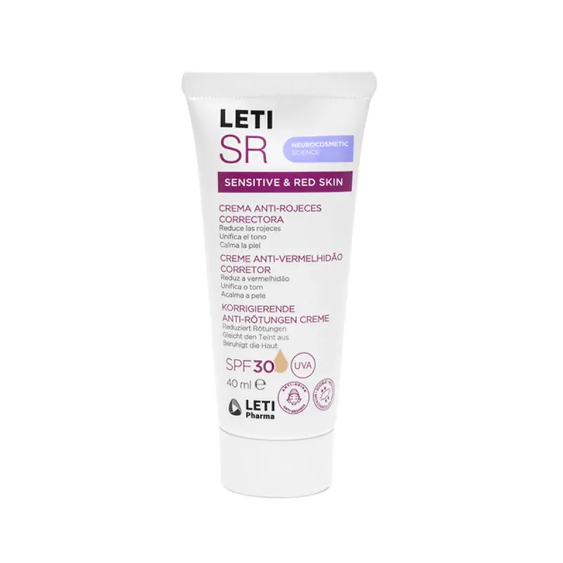 LETI SR Crema Anti-rojeces Correctora SPF30 40 ml | Farmacia Barata LETI SR Crema Anti-rojeces Correctora SPF30 40 ml | Farmacia Barata