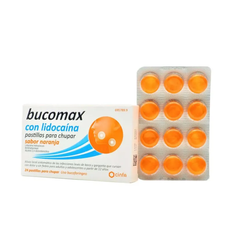 Bucomax con Lidocaina sabor naranja | Farmacia Barata Bucomax con Lidocaina sabor naranja | Farmacia Barata