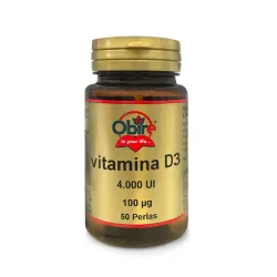 Obire Vitamina D3 100 mcg. (4000 U.I), 100 perlas