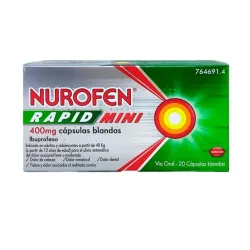 Nurofen Rapid Mini 400mg, 20 cápsulas