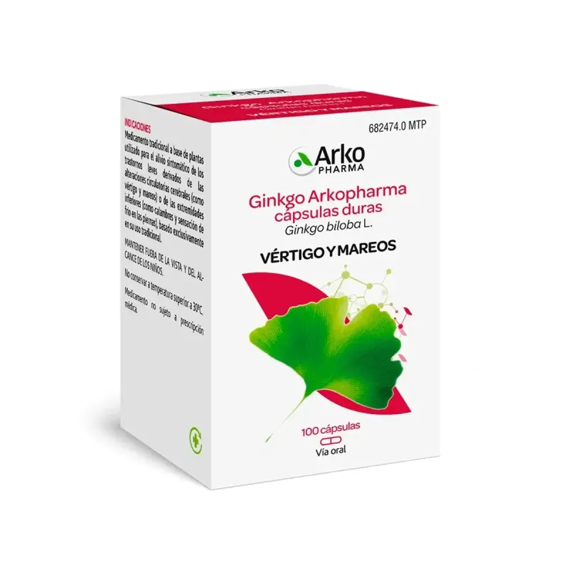 Ginkgo Arkopharma, 100 cápsulas | Farmacia Barata