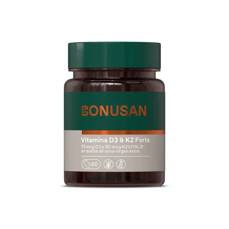 Bonusan Vitamina D3 & K2 60 forte, perlas | Farmacia Barata Bonusan Vitamina D3 & K2 60 forte, perlas | Farmacia Barata