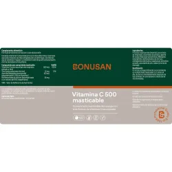 Bonusan Vitamina C-500 masticable, 60 comoprimidos | Farmacia Barata Bonusan Vitamina C-500 masticable, 60 comoprimidos | Farmacia Barata