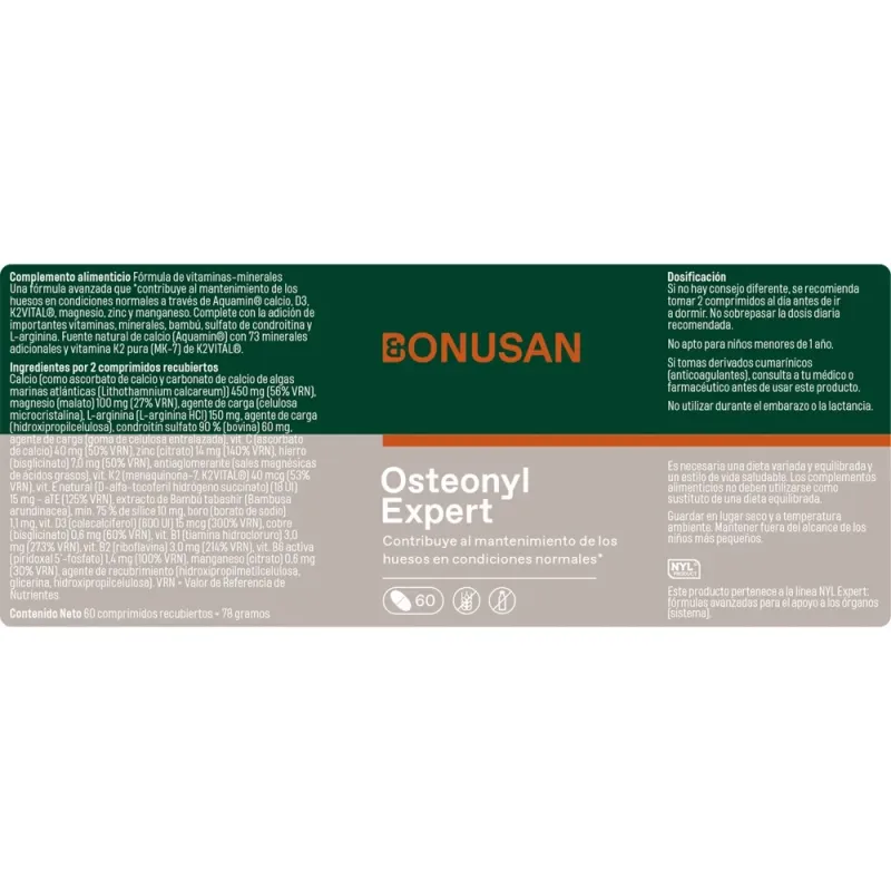 Bonusan Osteonyl Expert, 60 comprimidos Bonusan Osteonyl Expert, 60 comprimidos