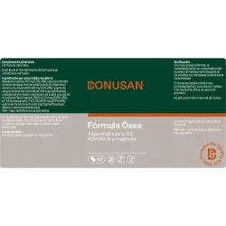 Bonusan Fórmula Ósea, 60 comprimidos etiqueta Bonusan Fórmula Ósea, 60 comprimidos etiqueta