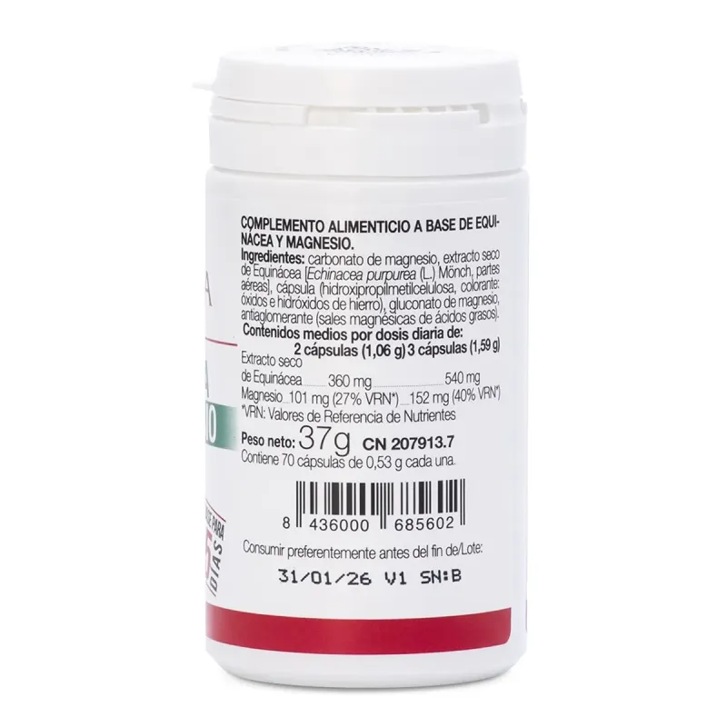 Ana María Lajusticia Equinácea con Magnesio 70 cápsulas | Farmacia Barata Ana María Lajusticia Equinácea con Magnesio 70 cápsulas | Farmacia Barata