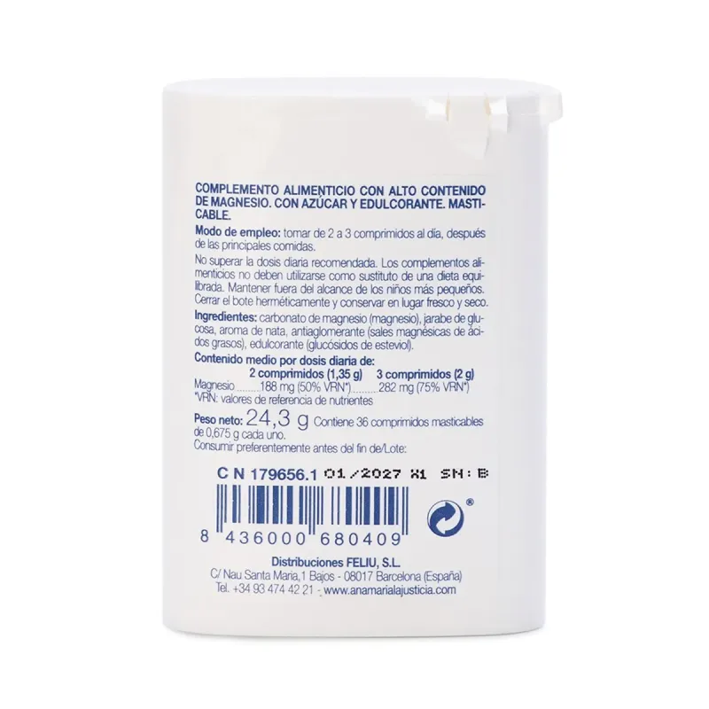 Mag-Mast sabor nata 36 comprimidos | Farmacia Barata