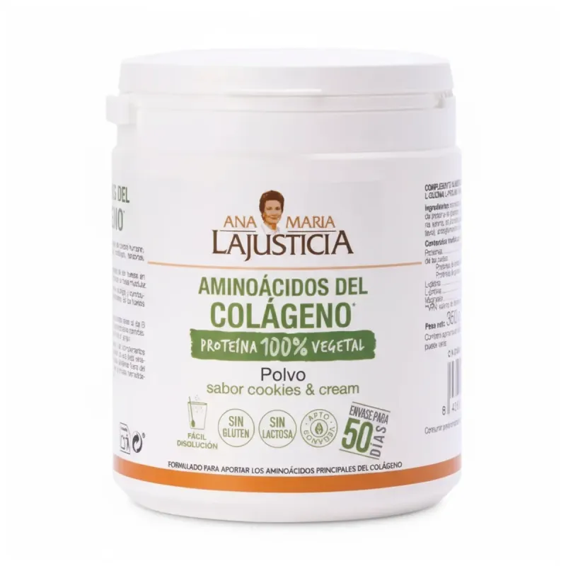 Ana María Lajusticia Aminoácidos del Colágeno Cookies-Cream 350 g | Farmacia Barata