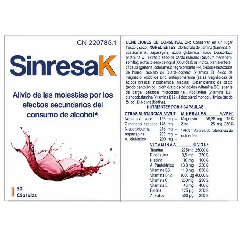 Sinresak 30 cápsulas | Farmacia Barata Sinresak 30 cápsulas | Farmacia Barata