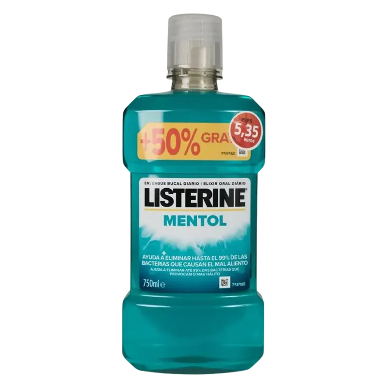 Listerine Mentol, 750 ml