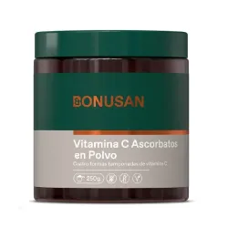 Bonusan Vitamina C ascorbatos en polvo, 250 g
