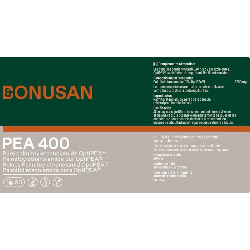 Bonusan PEA 400, 90 cápsulas Bonusan PEA 400, 90 cápsulas