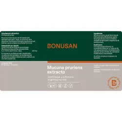 Bonusan Mucuna pruriens extracto, 60 cápsulas | Farmacia Barata