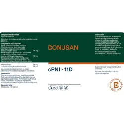 Bonusan cPNI - 11D, 90 cápsulas etiqueta Bonusan cPNI - 11D, 90 cápsulas etiqueta