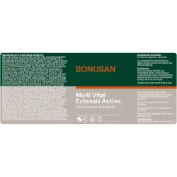 Bonusan Multi Vital Extensis Activo, 90 comprimidos etiqueta Bonusan Multi Vital Extensis Activo, 90 comprimidos etiqueta