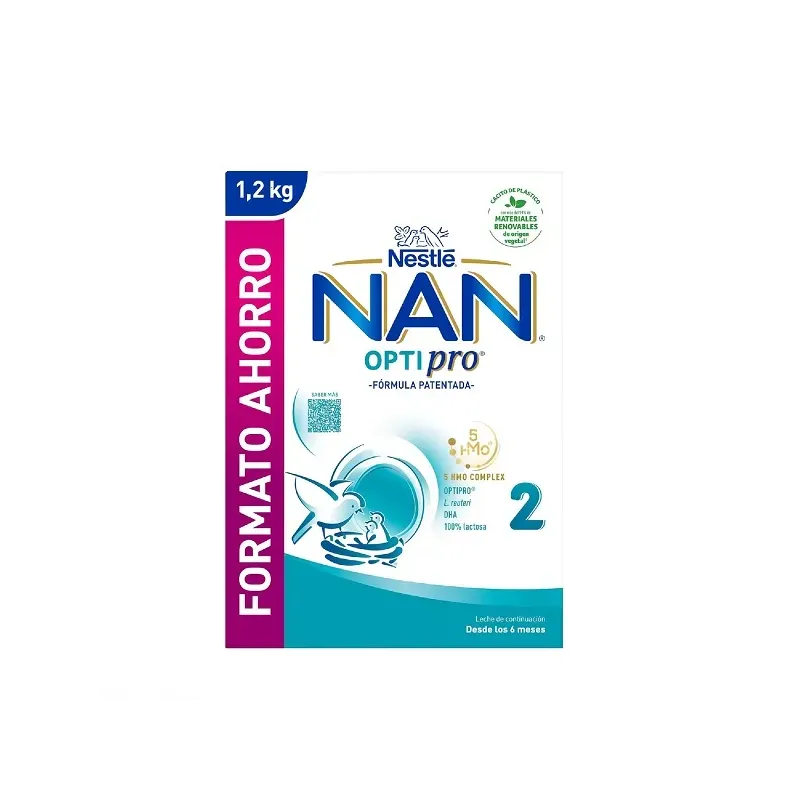 NAN Optipro 2 formato ahorro, 1200 gr | Farmacia Barata NAN Optipro 2 formato ahorro, 1200 gr | Farmacia Barata