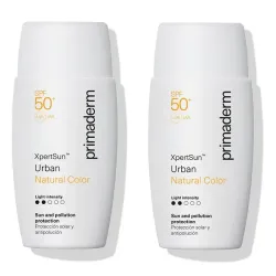 Primaderm XpertSun Urban Natural Color Light Intensity 50+, Oferta Duplo 2x50 ml