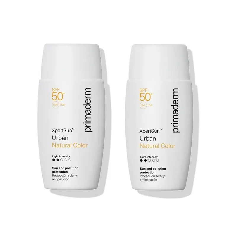 Primaderm XpertSun Urban Natural Light 50+, Oferta Duplo 2x50 ml| Farmacia Barata