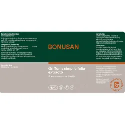 Bonusan Griffonia simplicifolia extracto, 60 cápsulas | Farmacia Barata