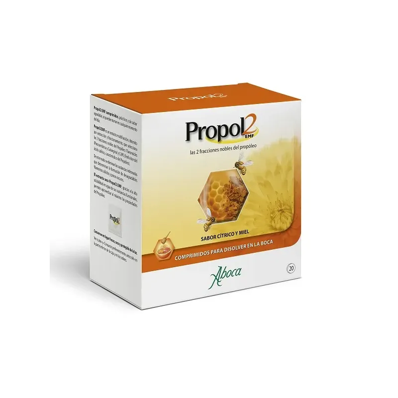Aboca Propol2 EMF sabor cítrico y miel, 20 comprimidos Aboca Propol2 EMF sabor cítrico y miel, 20 comprimidos