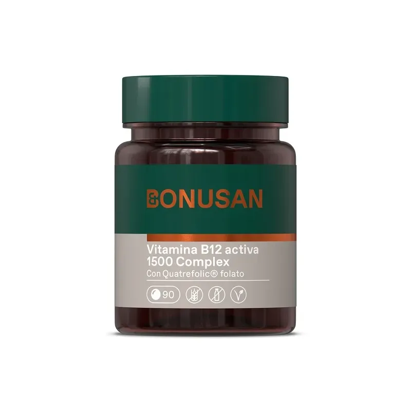 Bonusan Vitamina B12 activa 1500 complex, 90 comp | Farmacia Barata