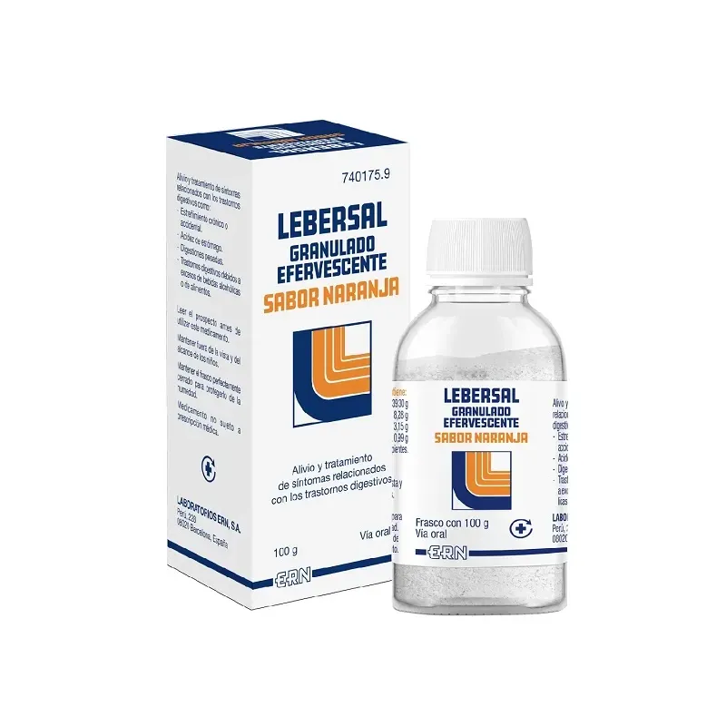 Lebersal Granulado Efervescente Sabor Naranja, 100 g Lebersal Granulado Efervescente Sabor Naranja, 100 g