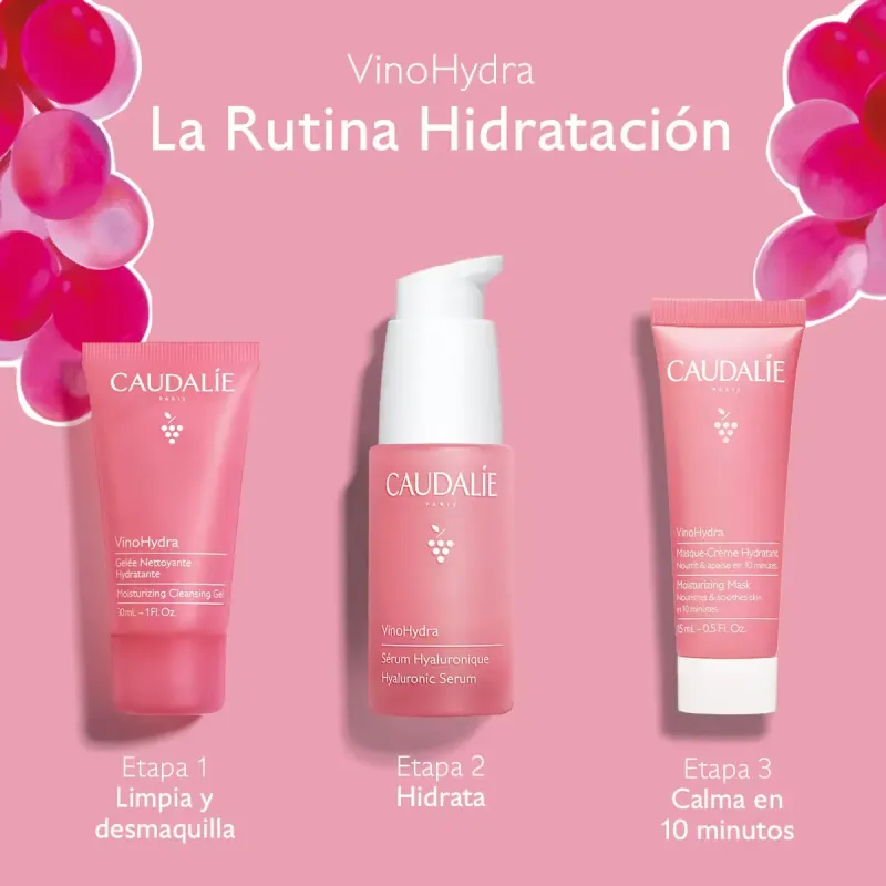 Caudalie VinoHydra Sérum + Limpiador + Mascarilla | Farmacia Barata Caudalie VinoHydra Sérum + Limpiador + Mascarilla | Farmacia Barata