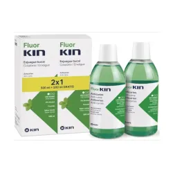 Fluor Kin Colutorio Diario Anticaries, Duplo 2x500 ml
